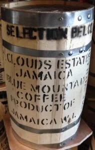 Fass mit Blue Mountain aus Jamaika