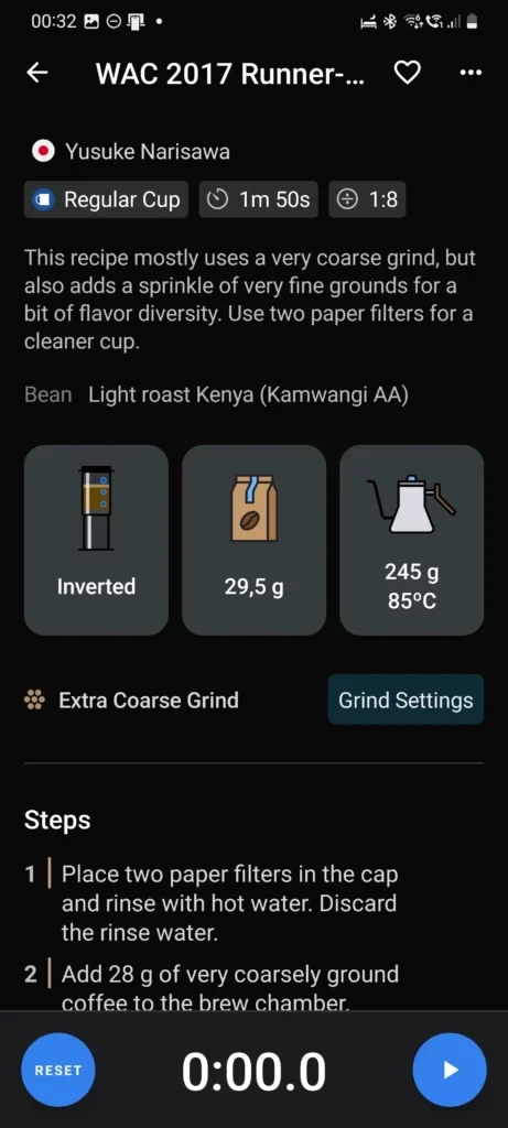 AeroPress Kaffeerezepte