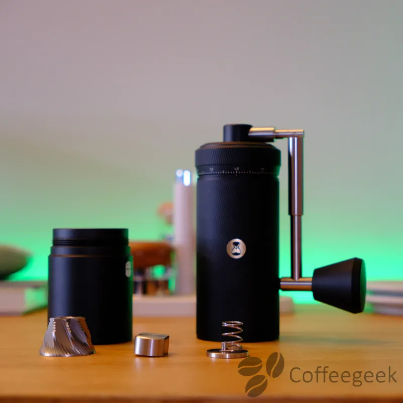Zerlegte Timemore S3 Mühle
