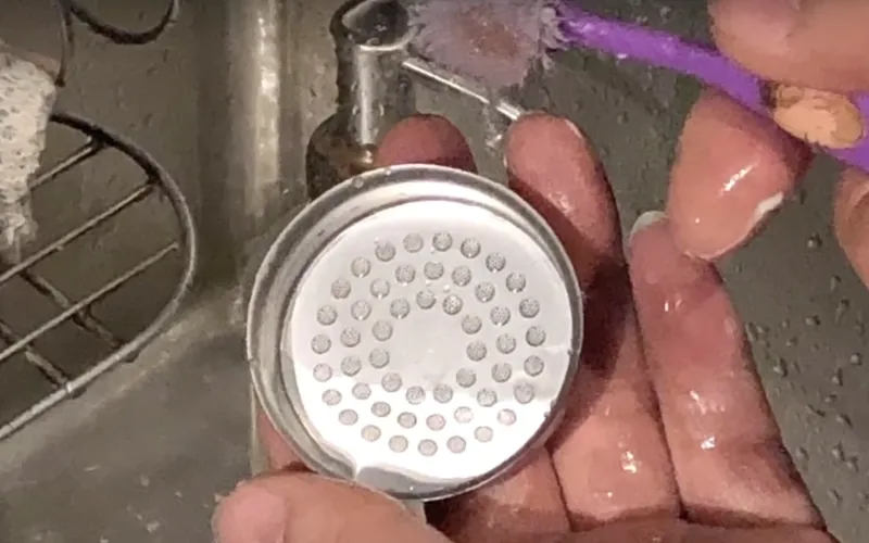 Cleaned shower screen