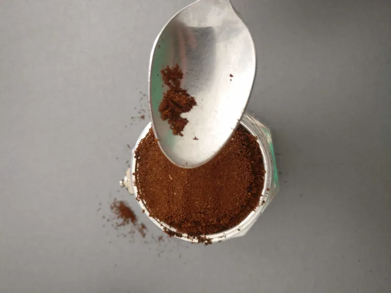 Coffee in the filter