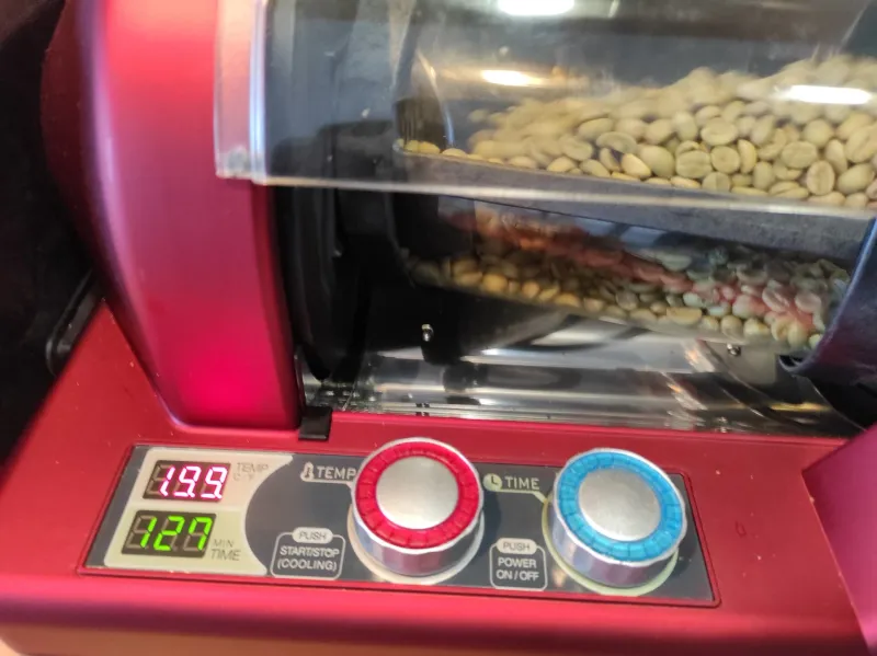 GeneCafé CBR 101 control menu