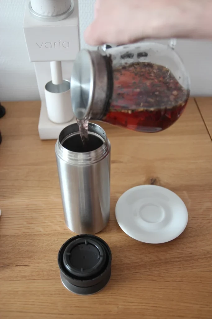 Tea infused in the Kinto unitea glass teapot