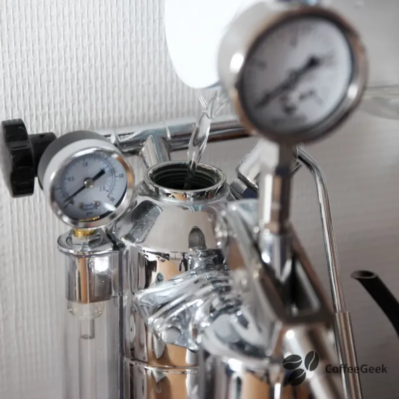 Filling the La Pavoni with filtered water