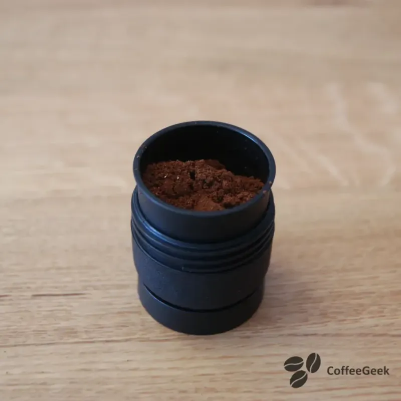 Funnel for ground coffee