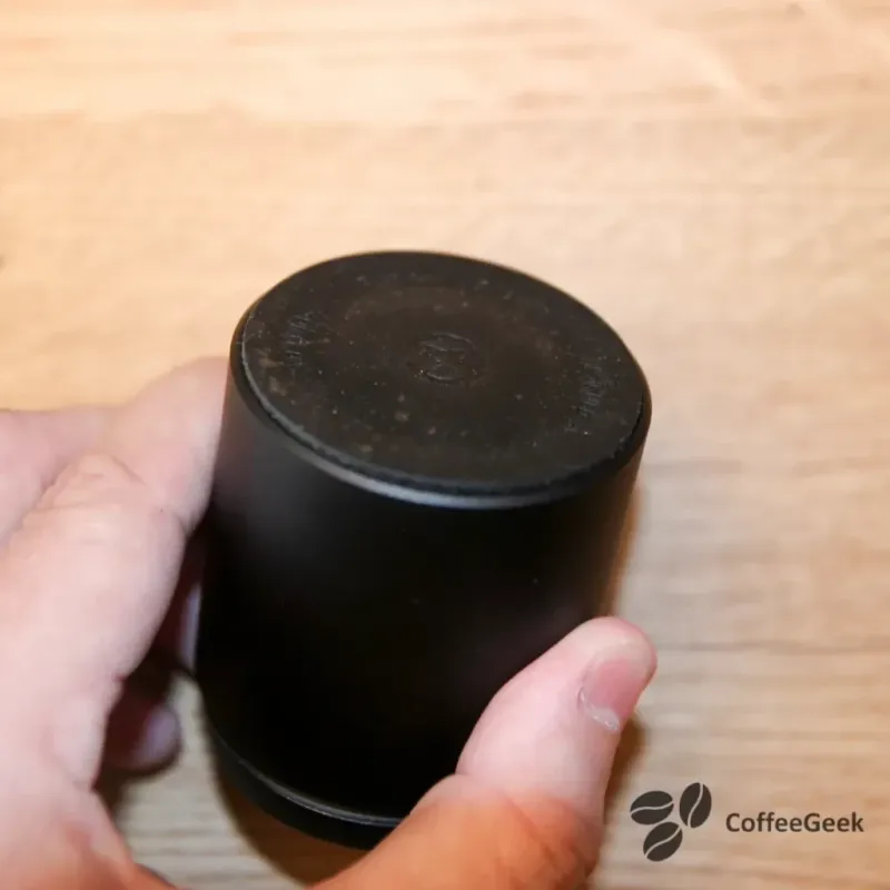 Rubber protection under the container