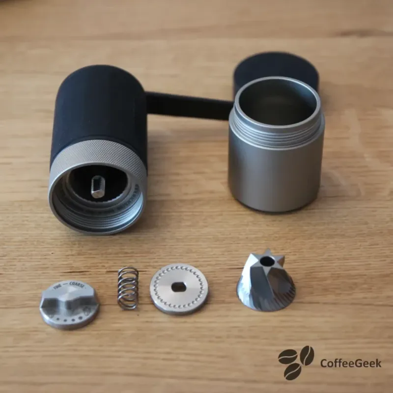 Details of the 38 mm burr of the Wacaco Exagrind coffee grinder