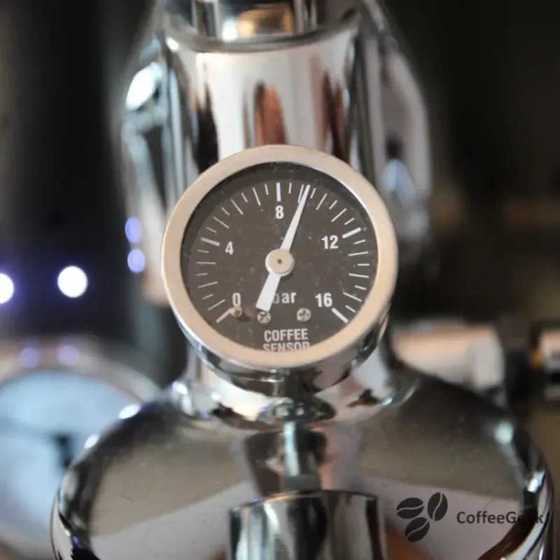 Extraction at 9 bars