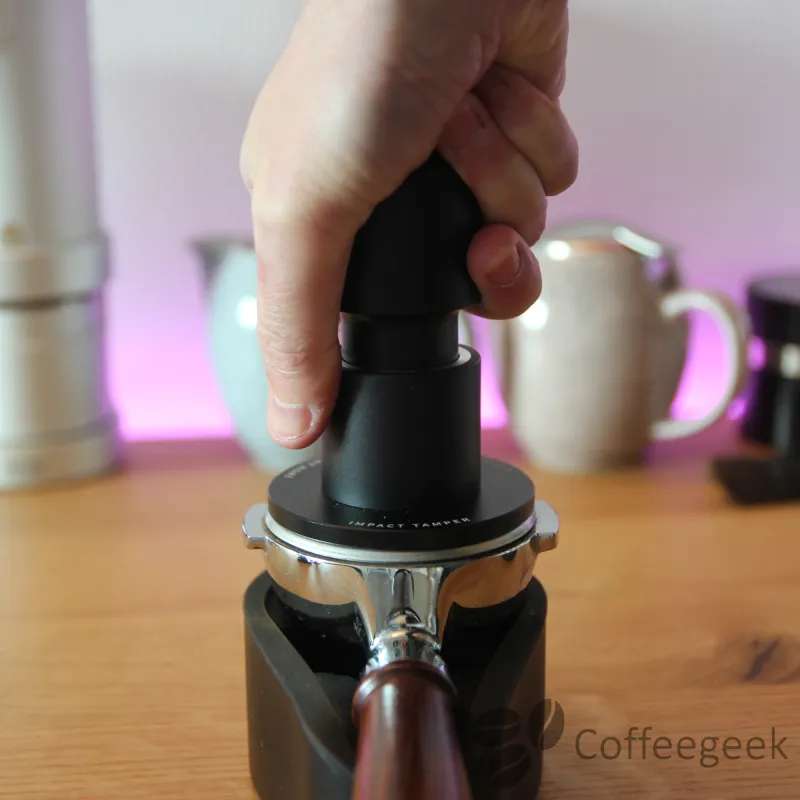 Timemore tamper in hand