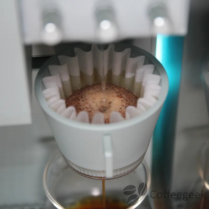 Extraction in progress with the Xbloom