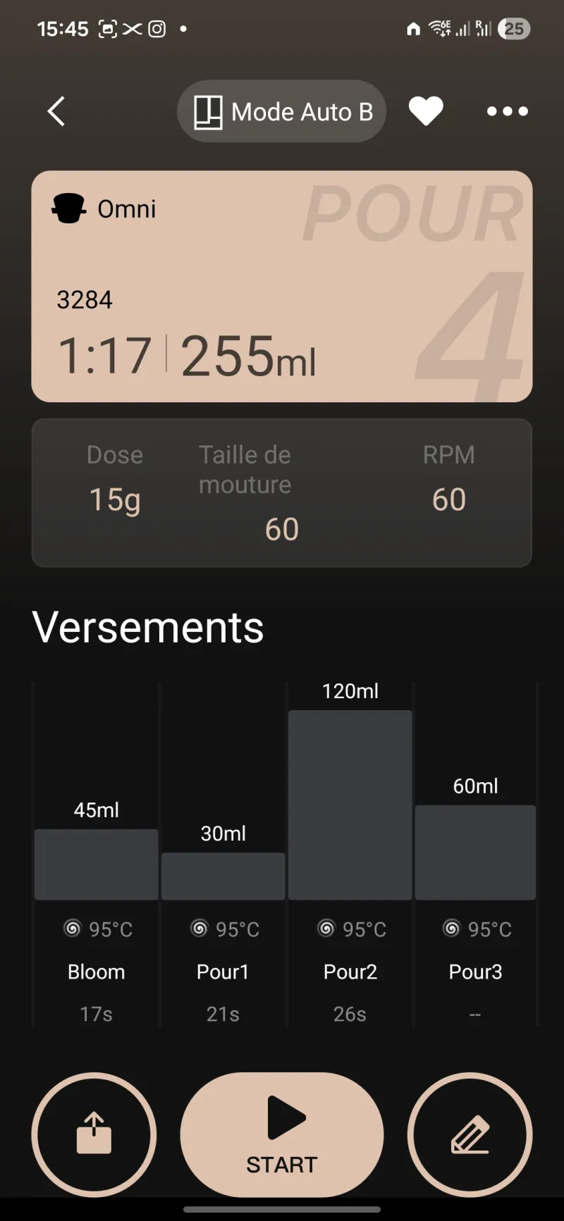 Copilot recipe in the app