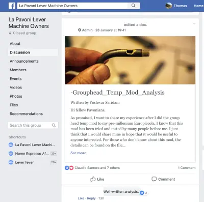 La Pavoni Lever Machine Owners : rejoignez la communauté