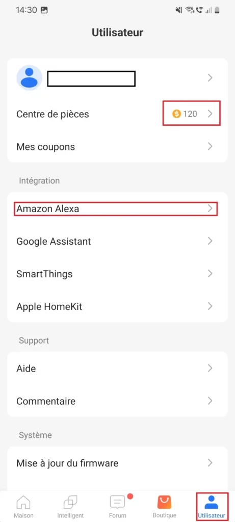 Meross → Alexa — Étape 1