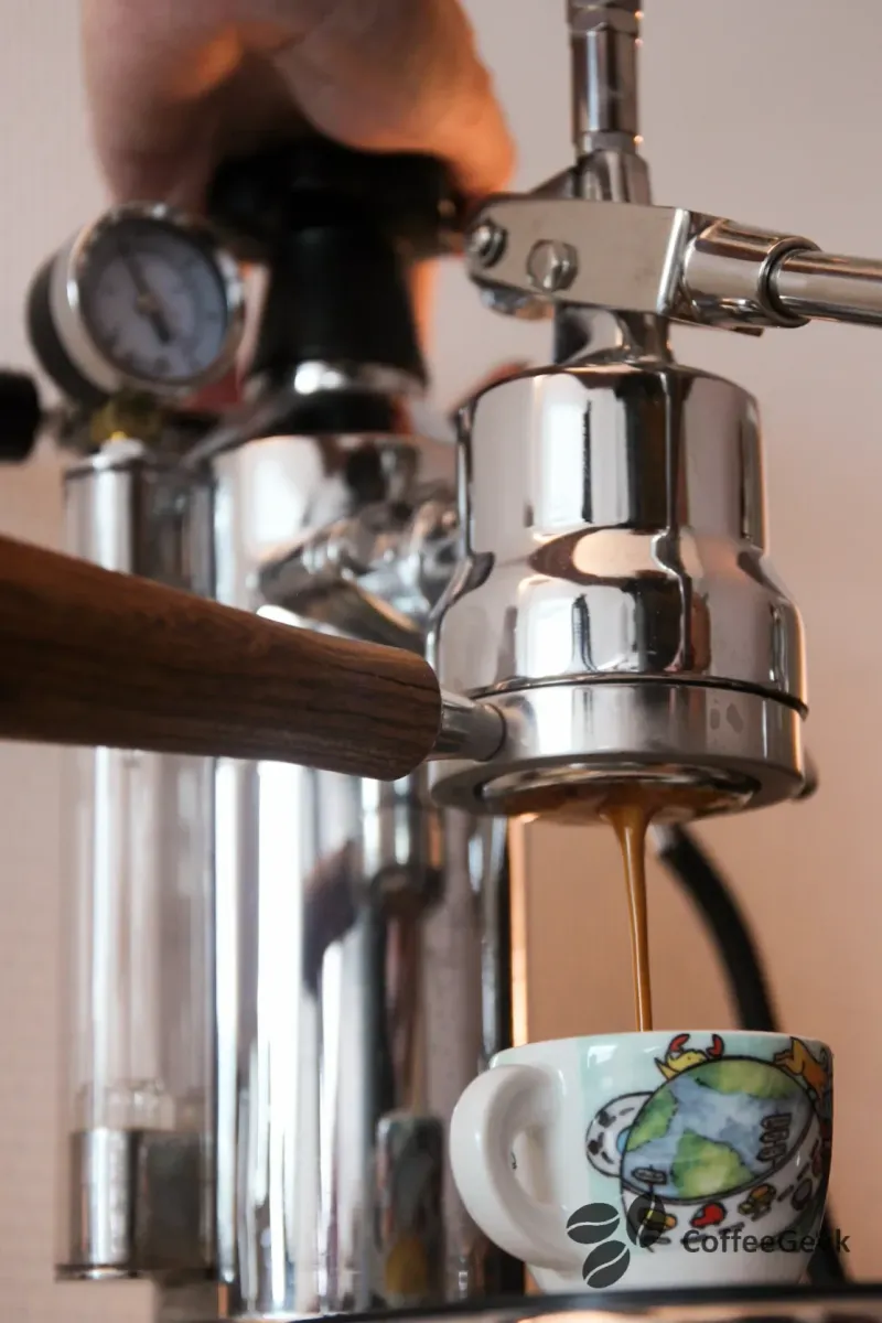 Extraction espresso La Pavoni