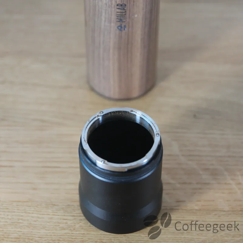 Récipient du M01 vue de côté