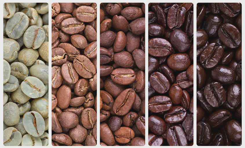 Different coffee roasts