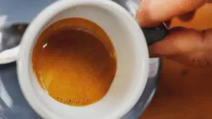 Example of espresso crema