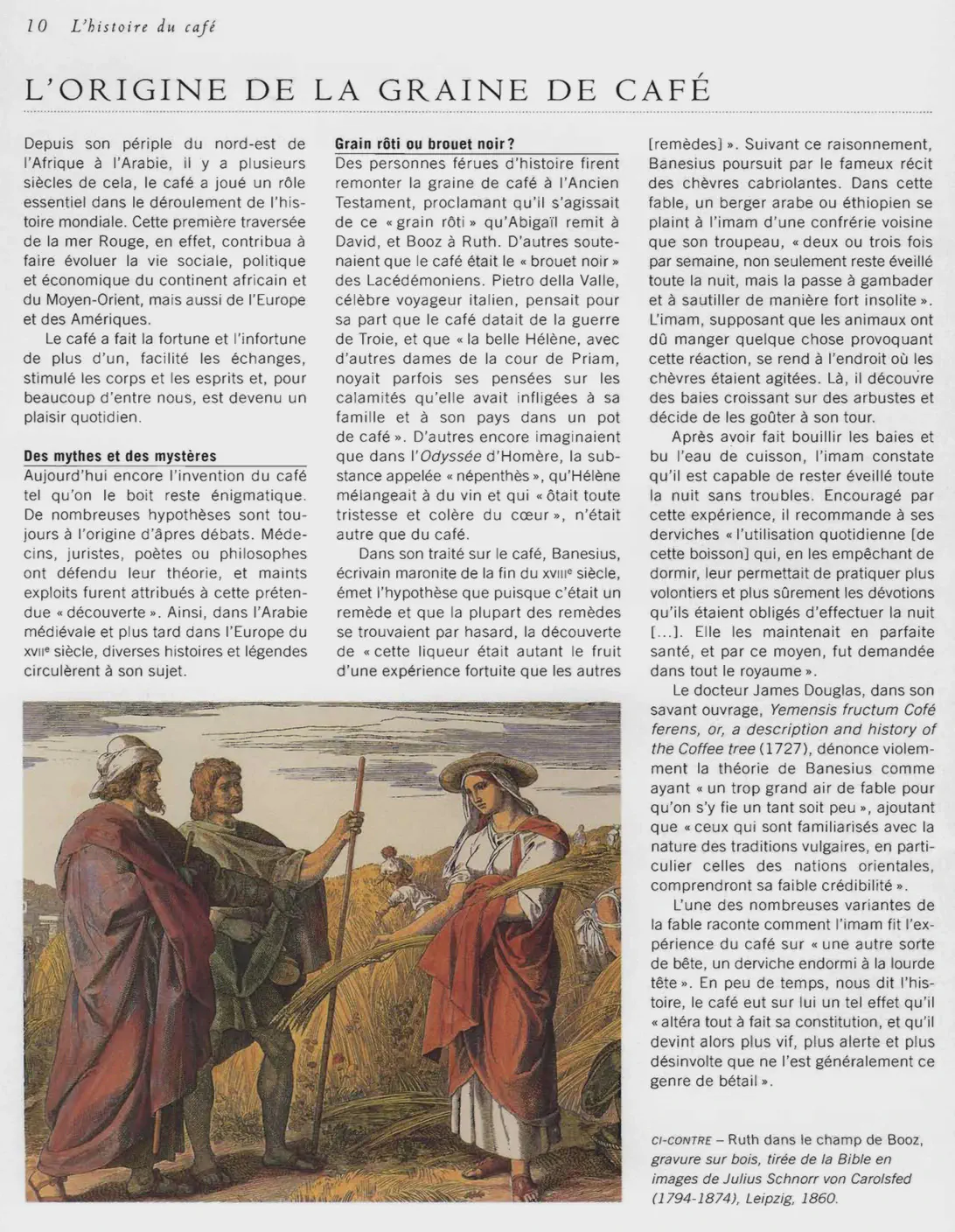 Page on the origin of coffee
