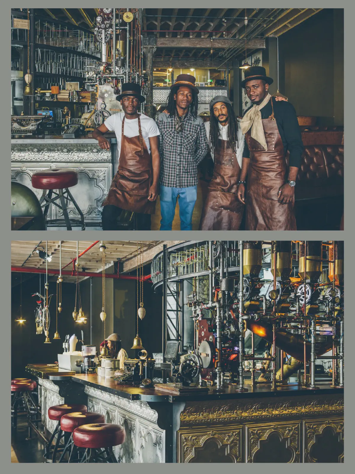 Interior of Truth coffee shop in Cape Town