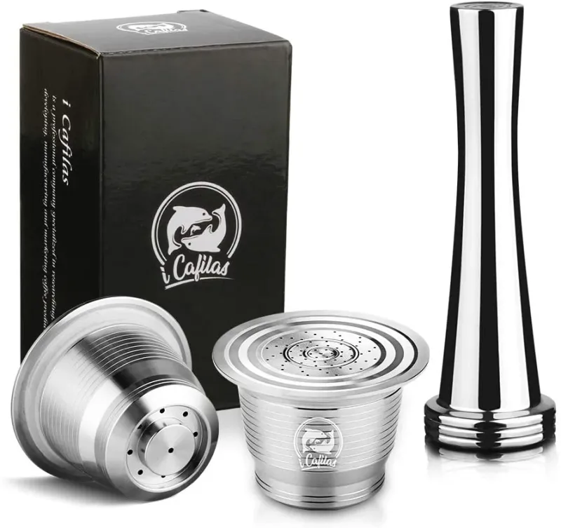 Stainless steel Nespresso capsule