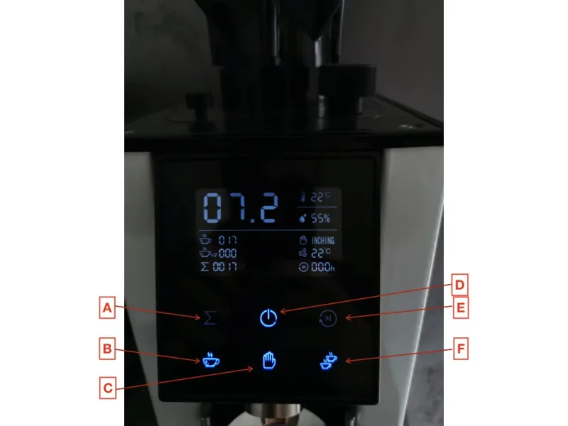 BZF64 digital menu