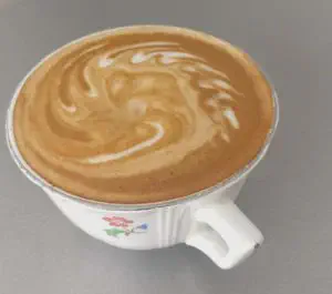 Homemade café latte
