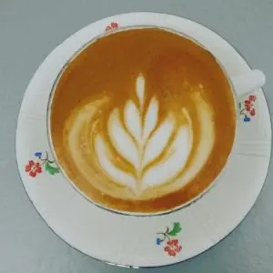 Homemade café latte