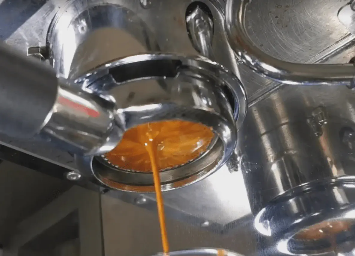Coffee flows more slowly