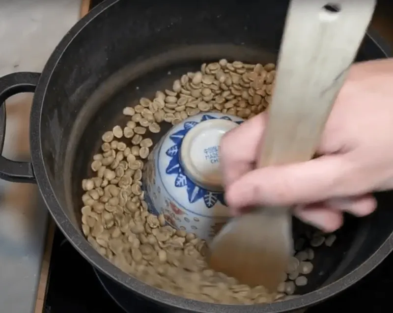 Start of roasting