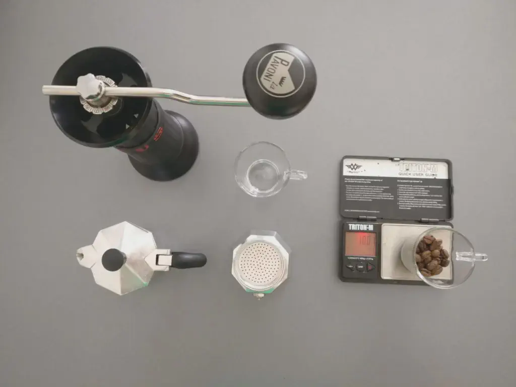 Moka pot preparation