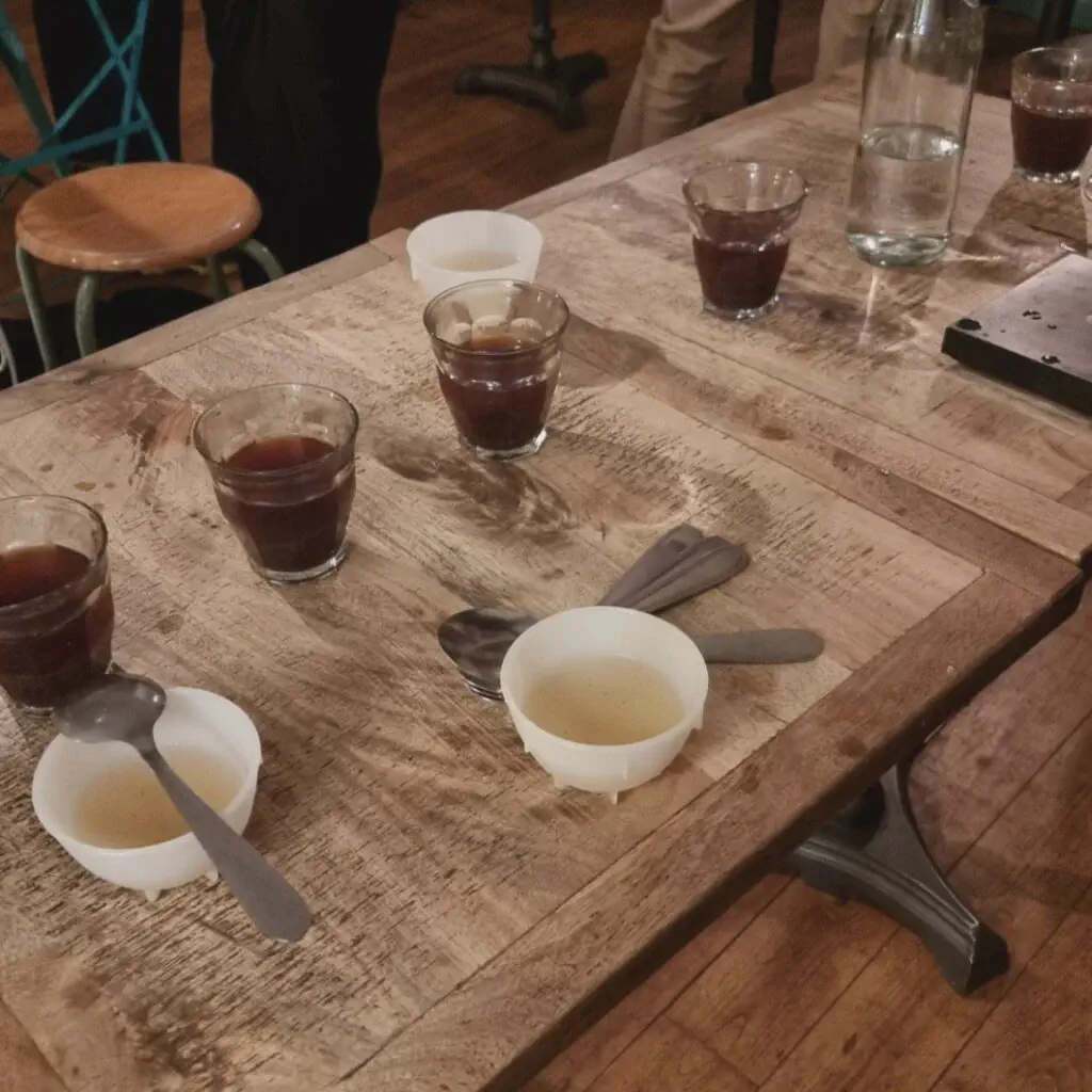 Specialty coffee cupping