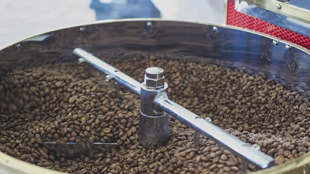 Coffee being roasted