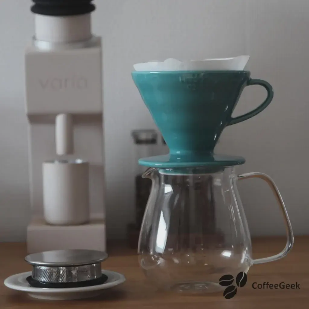 V60 brewing with Wacaco Exagrind
