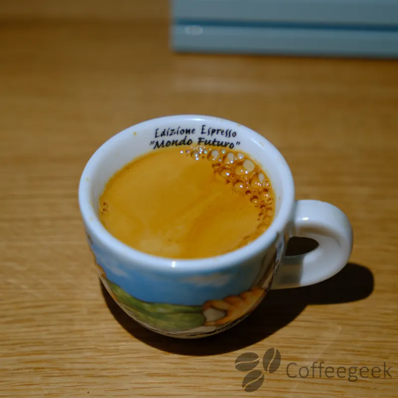 Espresso prepared with the xBloom Studio grinder