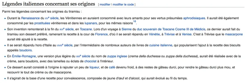 Leggende italiane sul Tiramisù