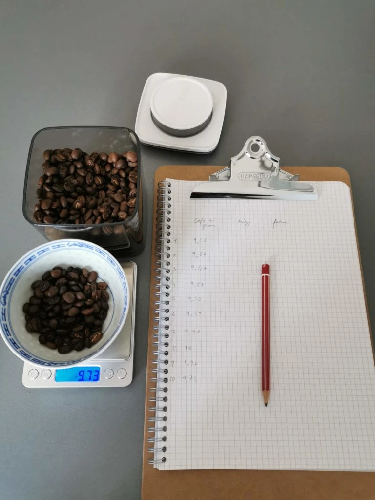 Test di ripetibilità del cucchiaio dosatore ANKOMN