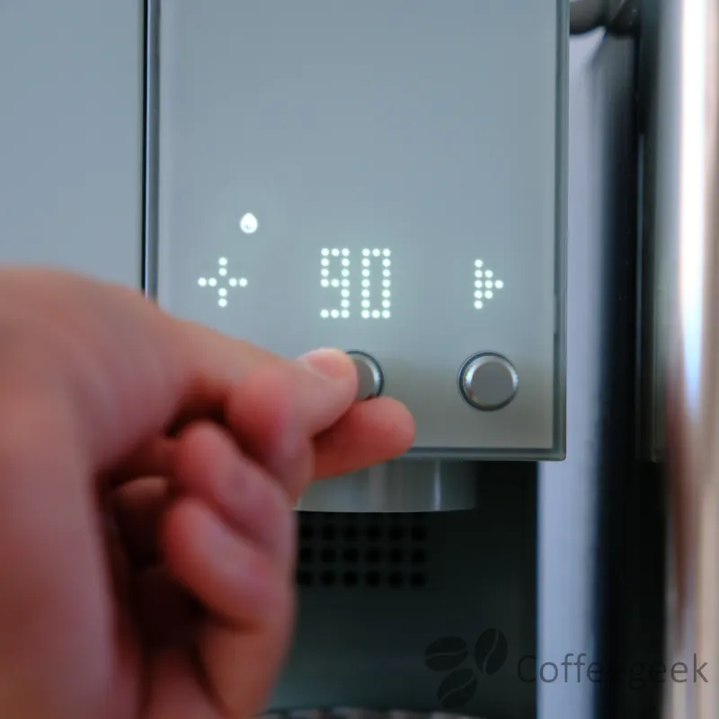 Manopola centrale: controllo dell'acqua