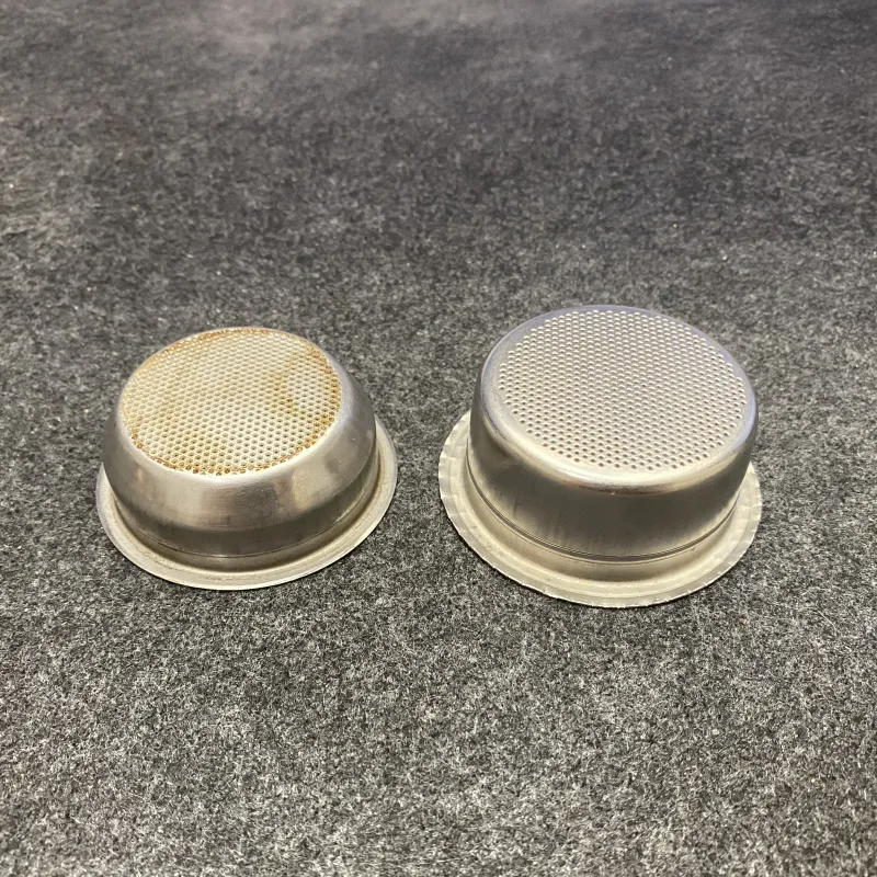 Confronto del cestello Quickmill con il cestello modificato