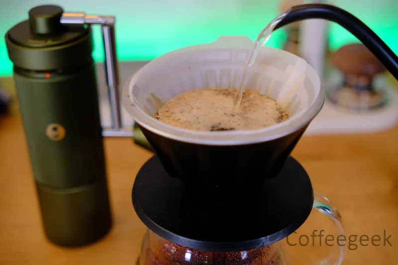 Fine dell'estrazione pour-over