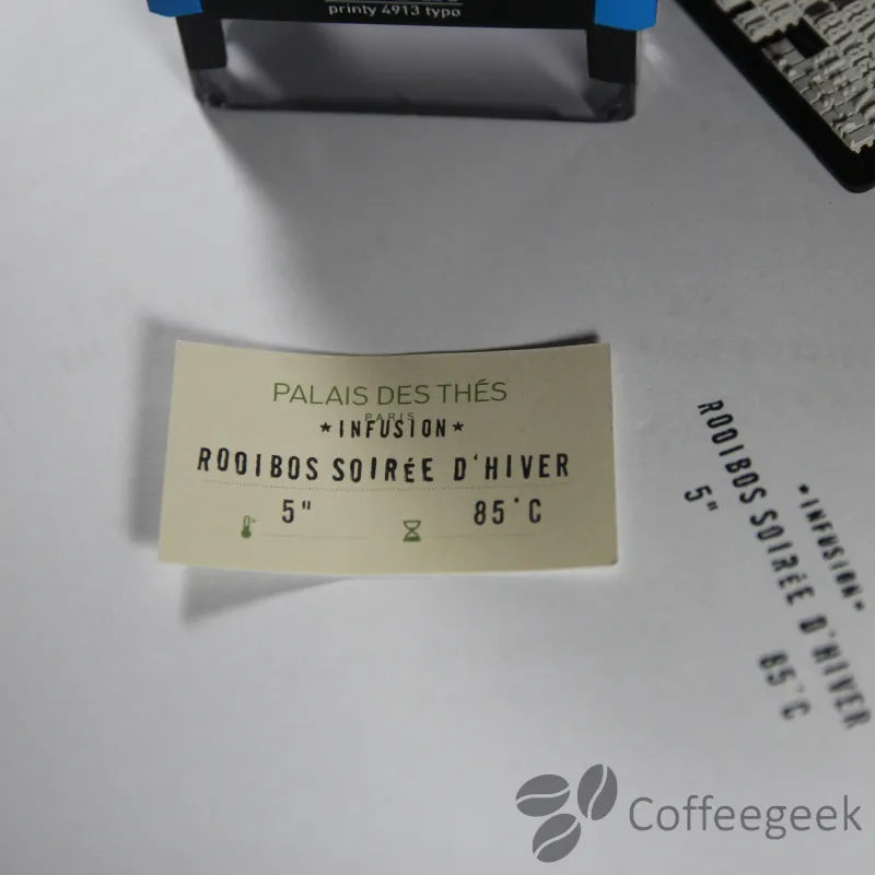 カスタマイズされたラベルの最終結果