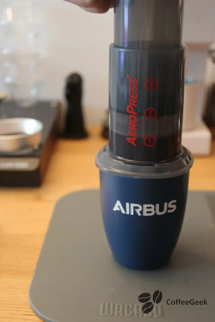 Ext
raction Aeropress 30 seconden