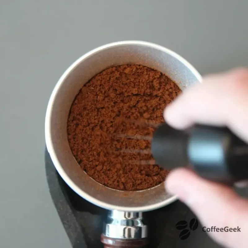 WDT för att jämna ut kaffet