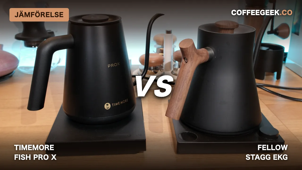 Jämförelsevideo Timemore Fish Pro X vs Fellow Stagg EKG